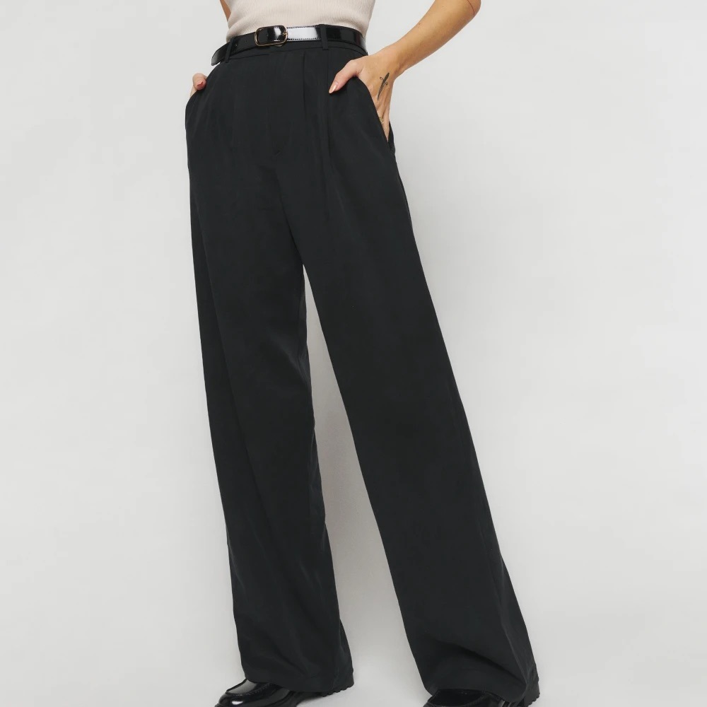 Reformation Mason Pant size 10 black